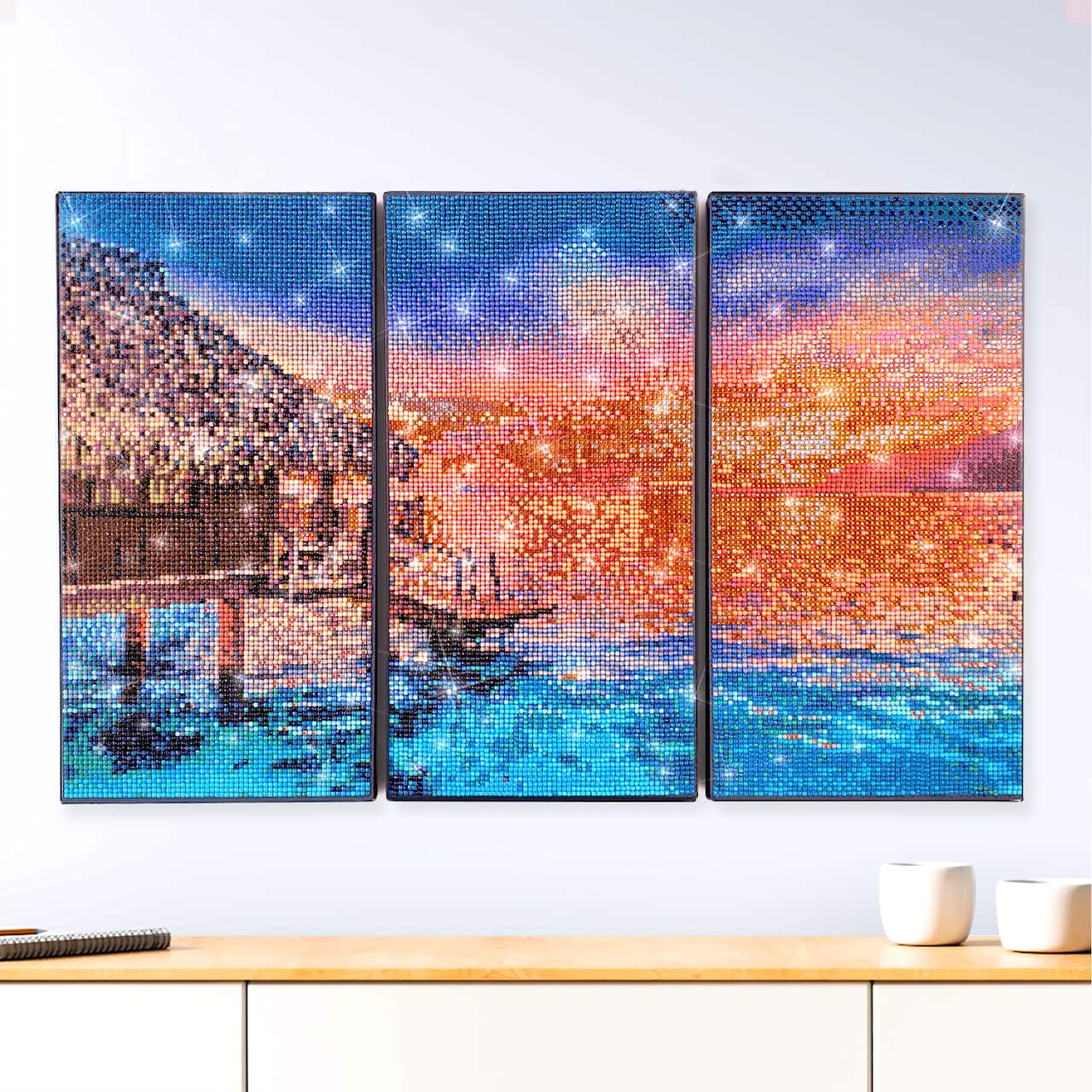 ArtSkills® Brilliant Art Beach Cabana Stretched Canvas Diamond Painting Kit